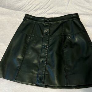 Free People faux leather skirt